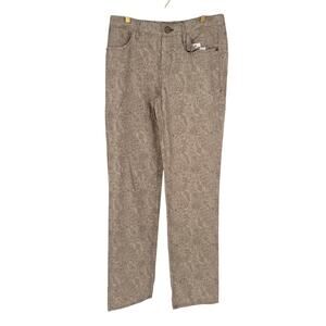 Robert Graham Men's Pants CORONADO Beige Brown Paisley !DISCOLORATION! 32